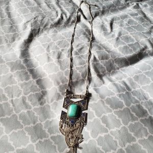 Long gorgeous turquoise necklace